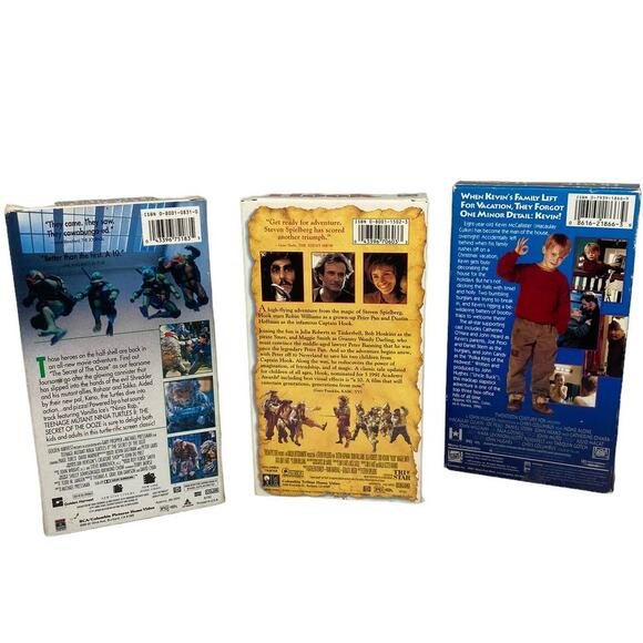 Vintage VHS Bundle- Hook, Home Alone, Teenage Mutant Ninja Turtles II - Picture 6 of 7